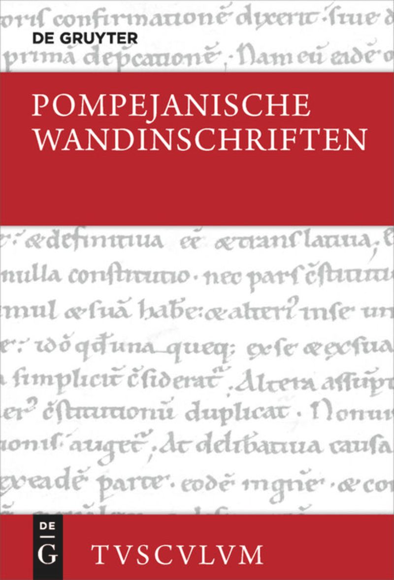 book: Pompejanische Wandinschriften