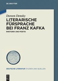 book: Literarische Fürsprache bei Franz Kafka