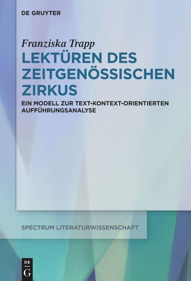 book: Lektüren des Zeitgenössischen Zirkus