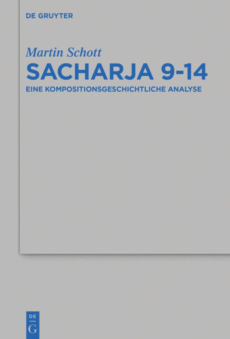 book: Sacharja 9–14