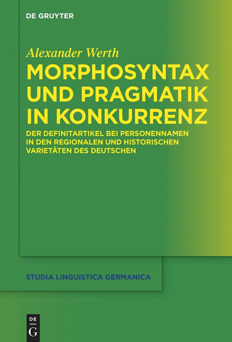 book: Morphosyntax und Pragmatik in Konkurrenz