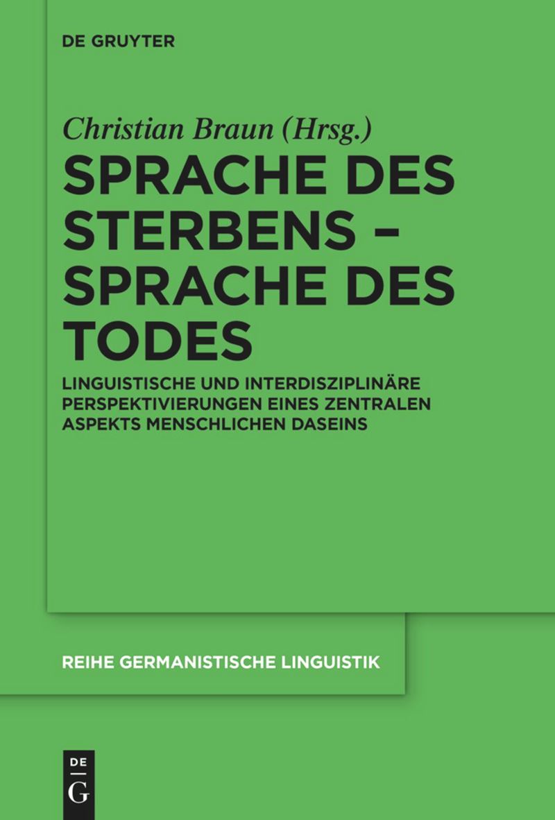 book: Sprache des Sterbens – Sprache des Todes