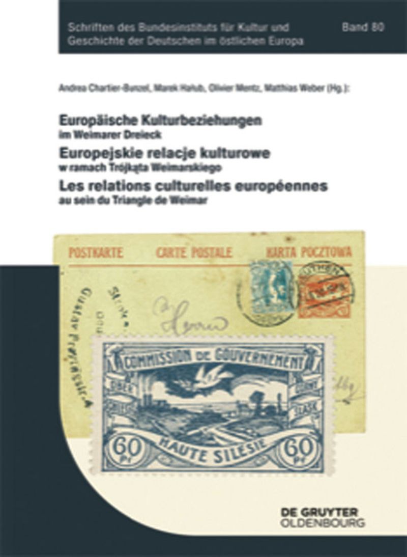 book: Europäische Kulturbeziehungen im Weimarer Dreieck