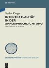 book: Intertextualität in der Sangspruchdichtung
