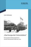 book: "Das Europa der Universitäten"
