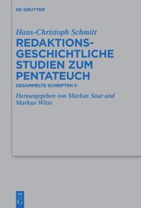 book: Redaktionsgeschichtliche Studien zum Pentateuch