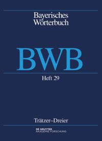 book: Band 4/Heft 29 [Buben]trätzer – [Kürzer]dreier