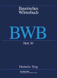 book: Band 4/Heft 30 Dreierin – Trog