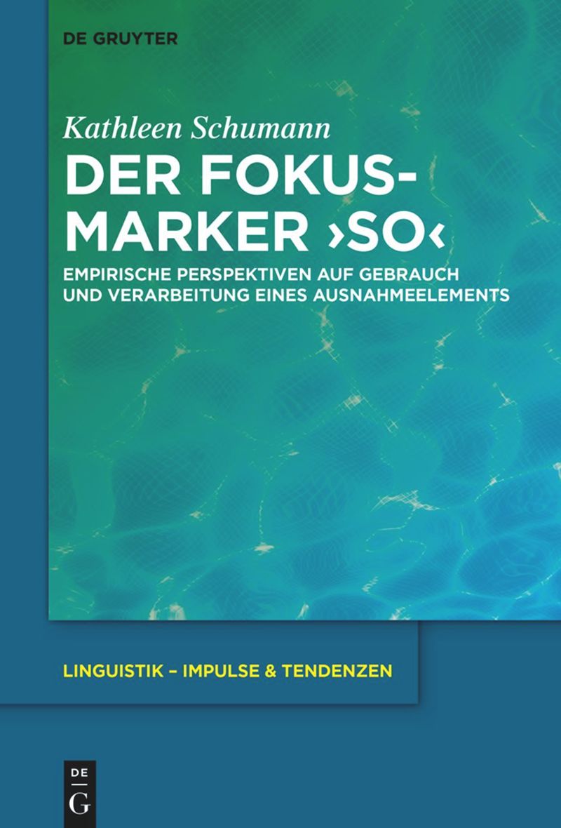 book: Der Fokusmarker 'so'