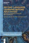 book: Second Language Learning Before Adulthood