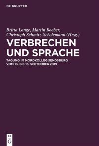book: Verbrechen und Sprache