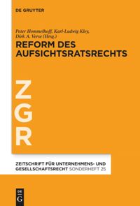book: Reform des Aufsichtsratsrechts