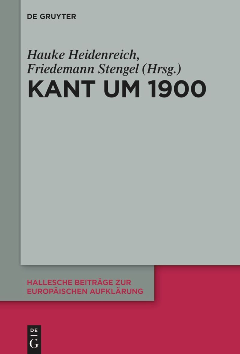 book: Kant um 1900