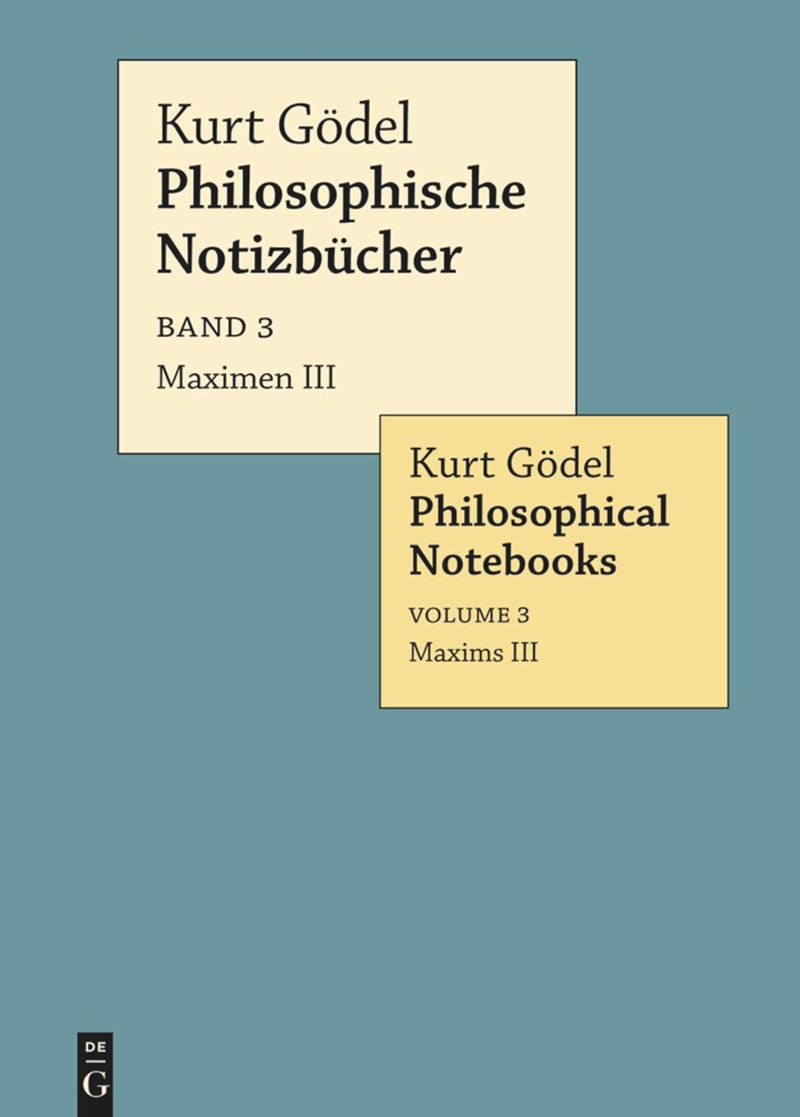 book: Band 3 Maximen III / Maxims III
