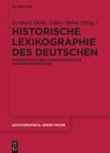 book: Historische Lexikographie des Deutschen