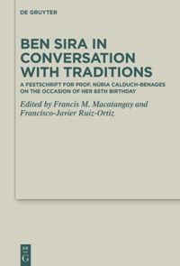 book: Ben Sira in Conversation with Traditions