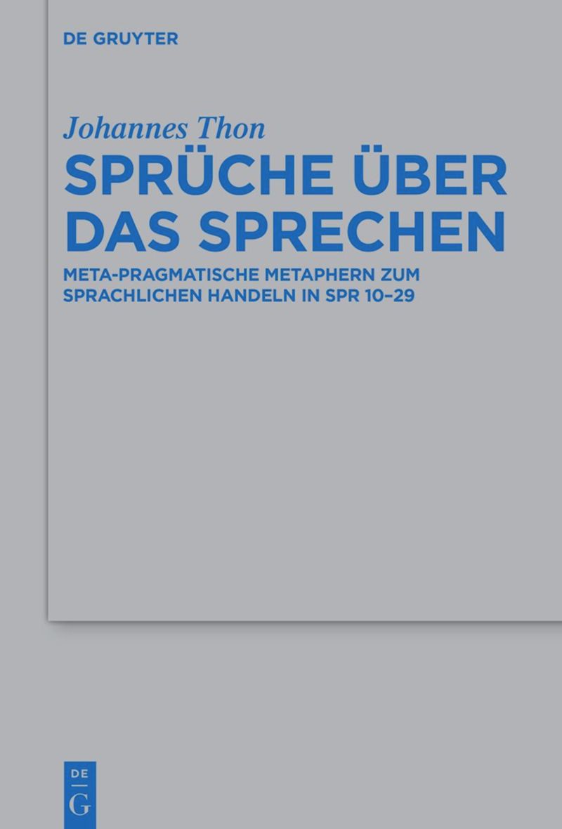 book: Sprüche über das Sprechen