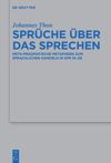book: Sprüche über das Sprechen