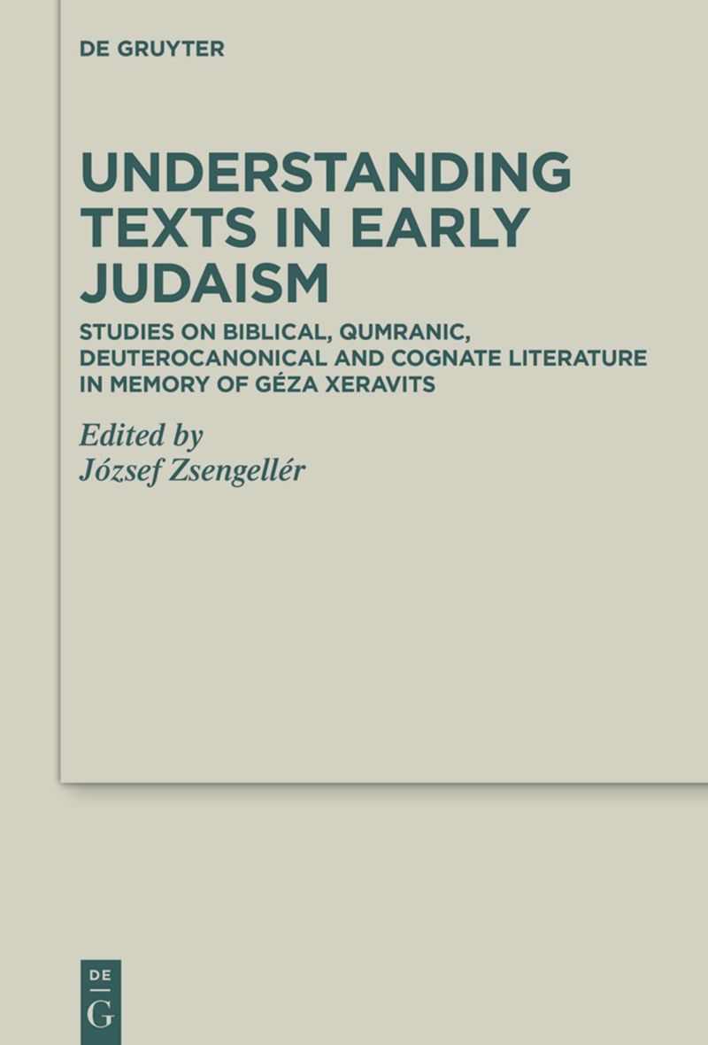 book: Understanding Texts in Early Judaism