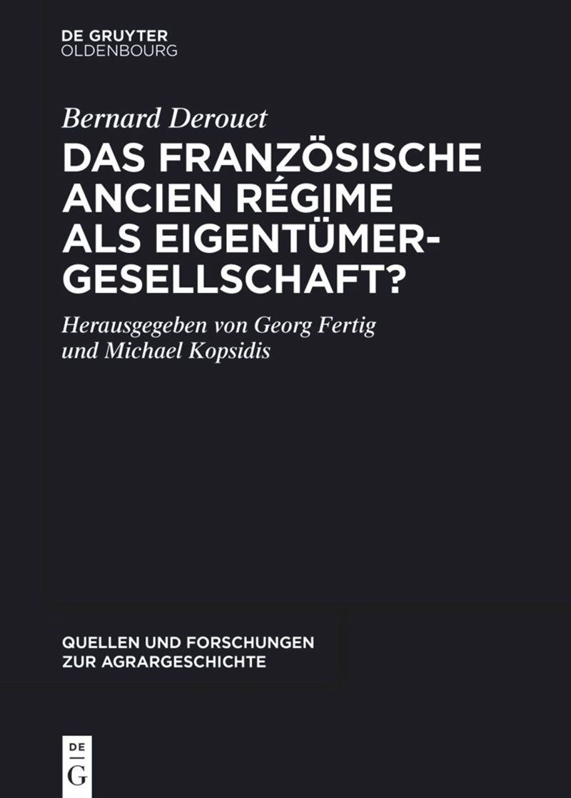 book: Das französische Ancien Régime als Eigentümergesellschaft?