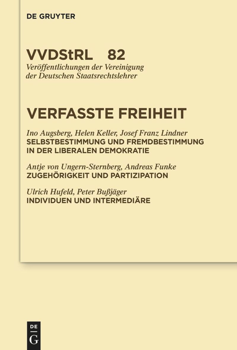book: Verfasste Freiheit