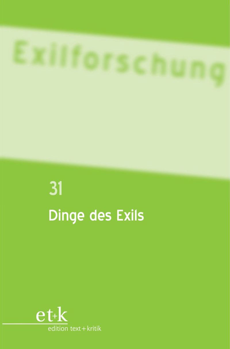book: Dinge des Exils
