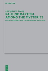 book: Pauline Baptism among the Mysteries