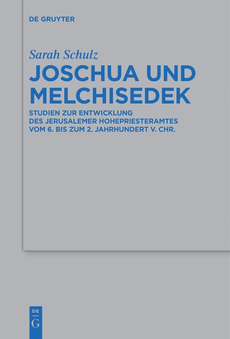 book: Joschua und Melchisedek