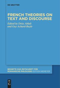 book: French theories on text and discourse