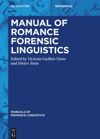 book: Manual of Romance Forensic Linguistics