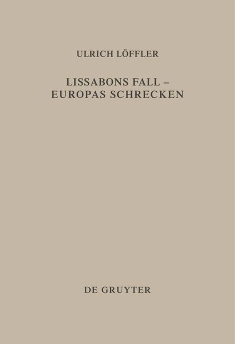 book: Lissabons Fall - Europas Schrecken