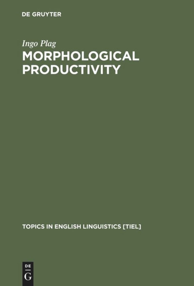 book: Morphological Productivity