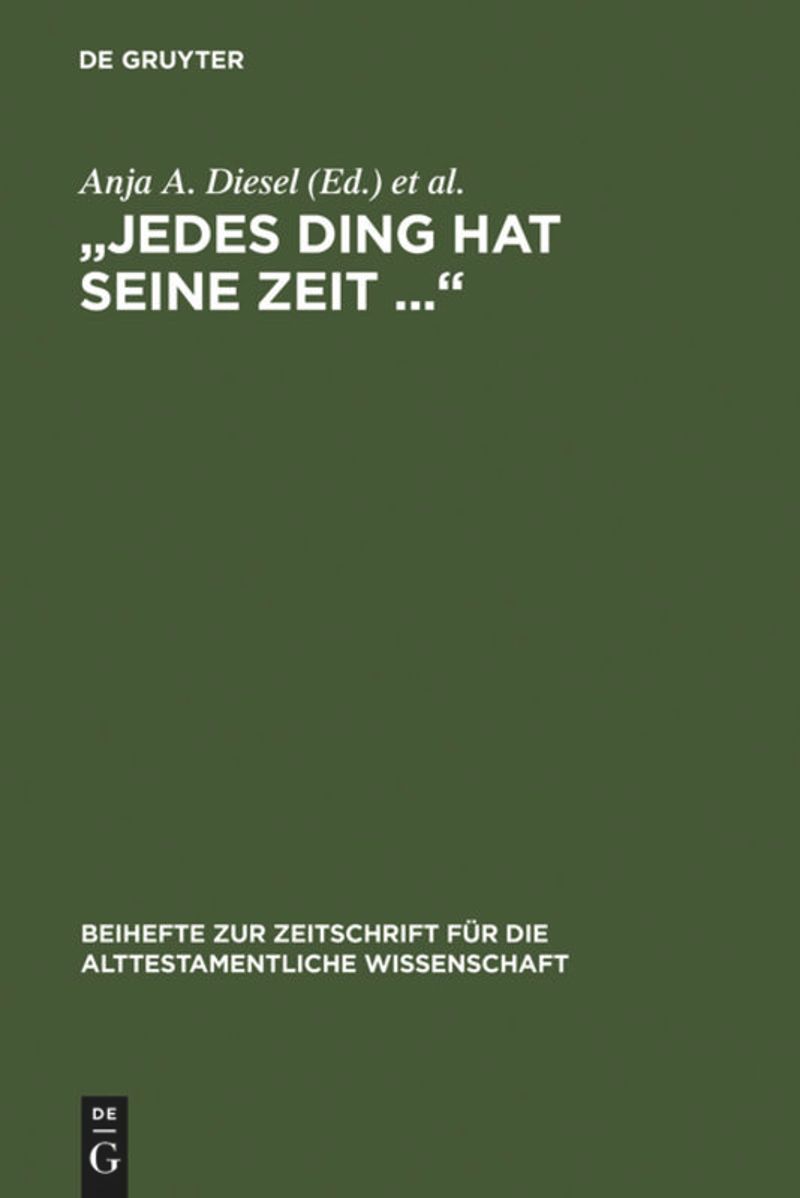 book: "Jedes Ding hat seine Zeit ..."