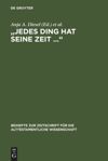 book: "Jedes Ding hat seine Zeit ..."