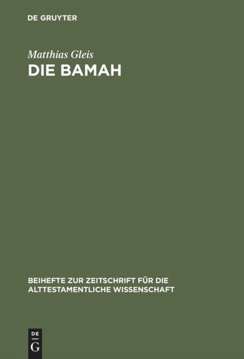 book: Die Bamah