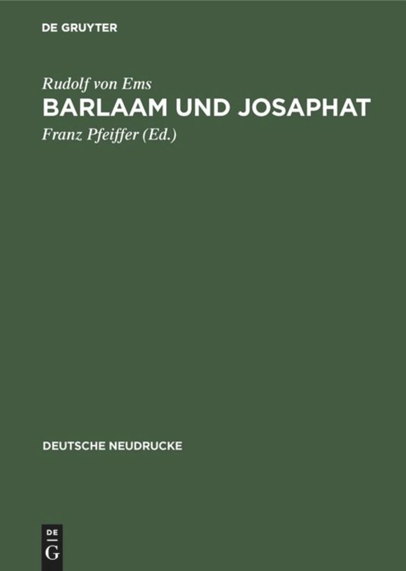 book: Barlaam und Josaphat