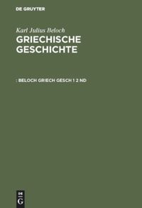 book: Band 1, Abteilung 2 Die Zeit vor den Perserkriegen