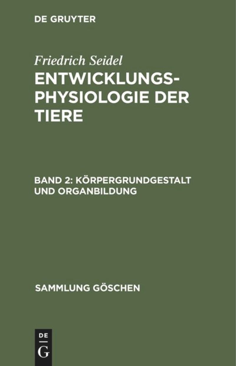 book: Band 2 Körpergrundgestalt und Organbildung