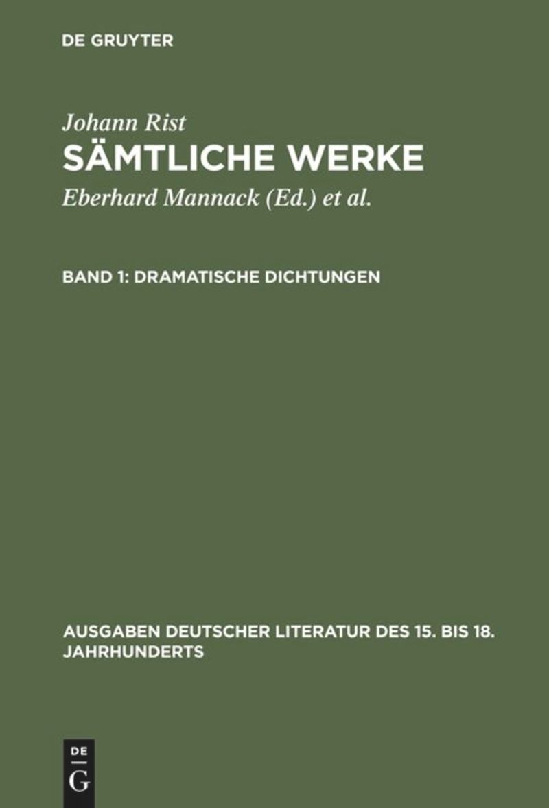 book: Band 1 Dramatische Dichtungen