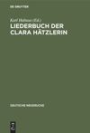book: Liederbuch der Clara Hätzlerin