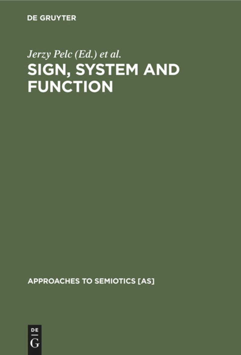 book: Sign, System and Function