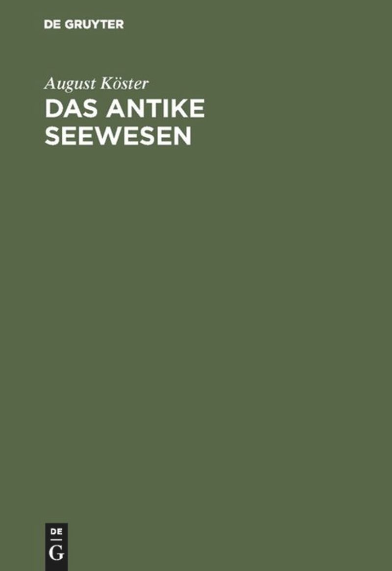 book: Das antike Seewesen