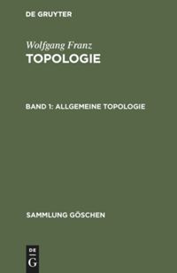 book: Band 1 Allgemeine Topologie
