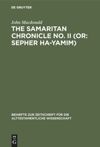 book: The Samaritan Chronicle No. II (or: Sepher Ha-Yamim)