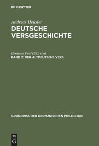 book: Band 2 Der altdeutsche Vers