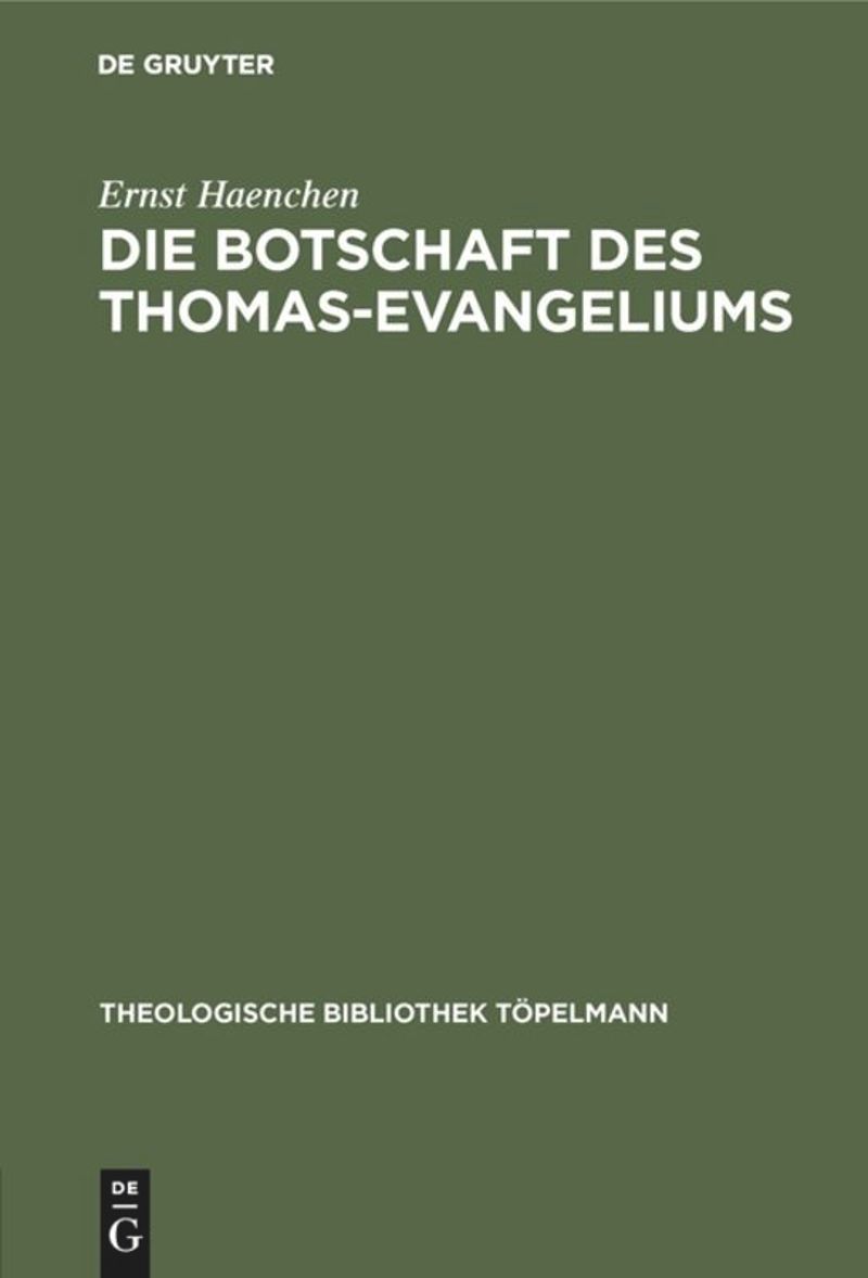 book: Die Botschaft des Thomas-Evangeliums