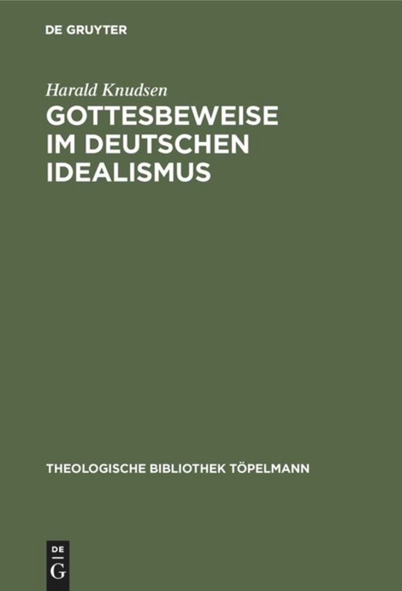 book: Gottesbeweise im Deutschen Idealismus