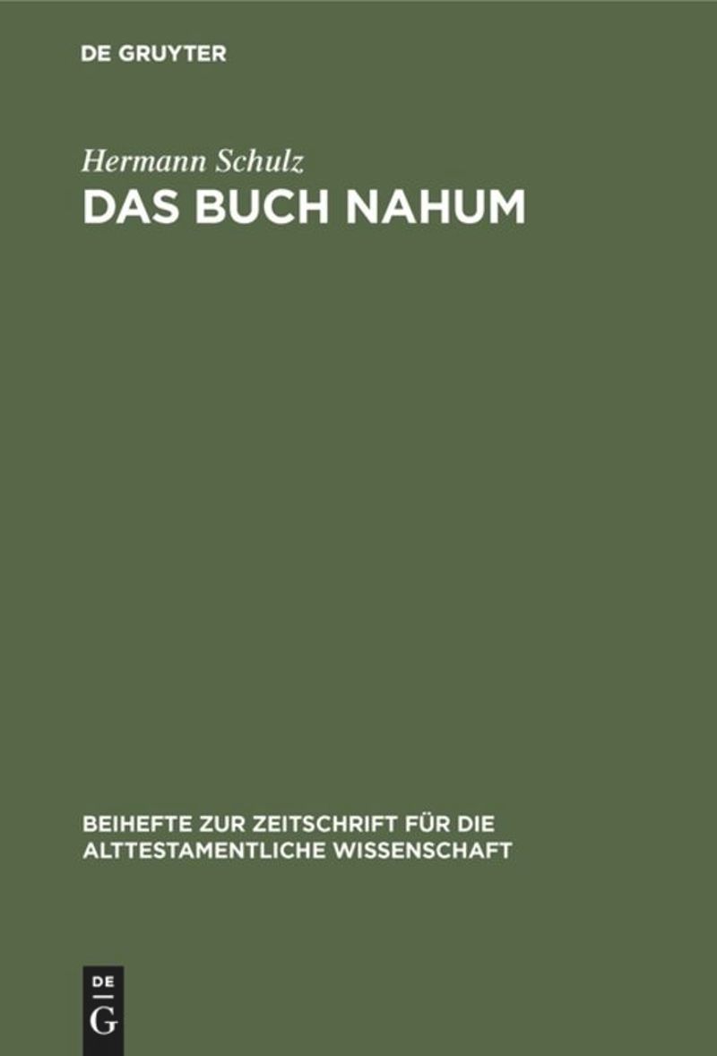 book: Das Buch Nahum