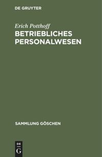 book: Betriebliches Personalwesen