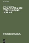 book: Die Intention der Verkündigung Jesajas